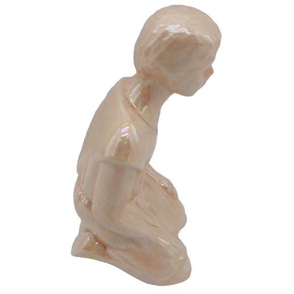 Shepherd Boy Kneeling Nativity Figure Replacement Figurine Iridescent 3.25" - Picture 5 of 7